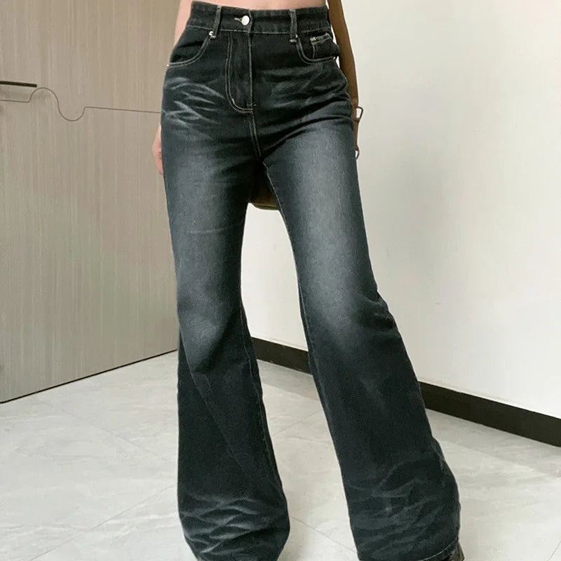 High-Waist Flared Jeans