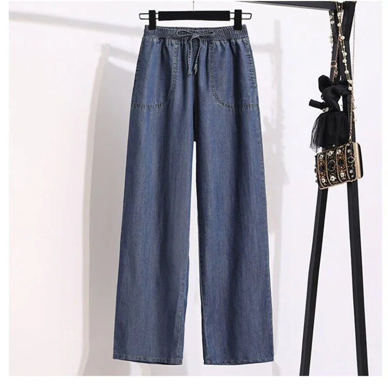 Casual Wide Leg Denim Jeans