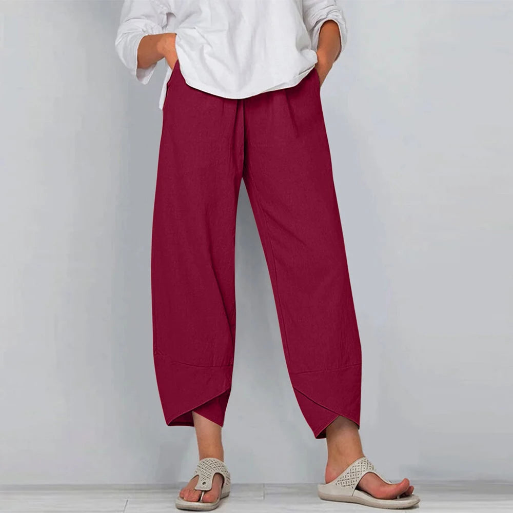 Breeze Cotton Linen Harem Pants