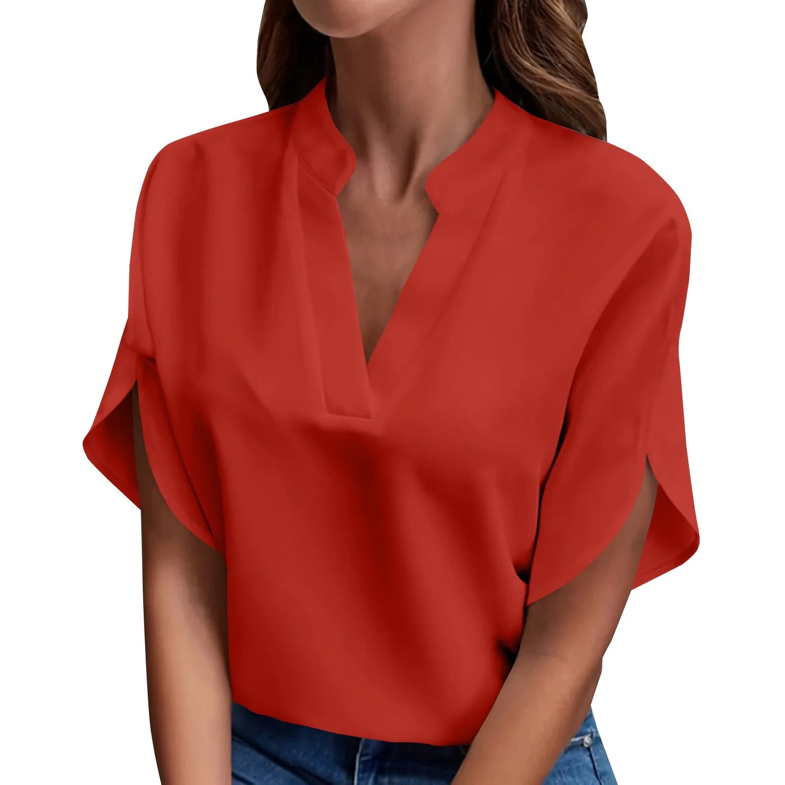Elegant V-Neck Top