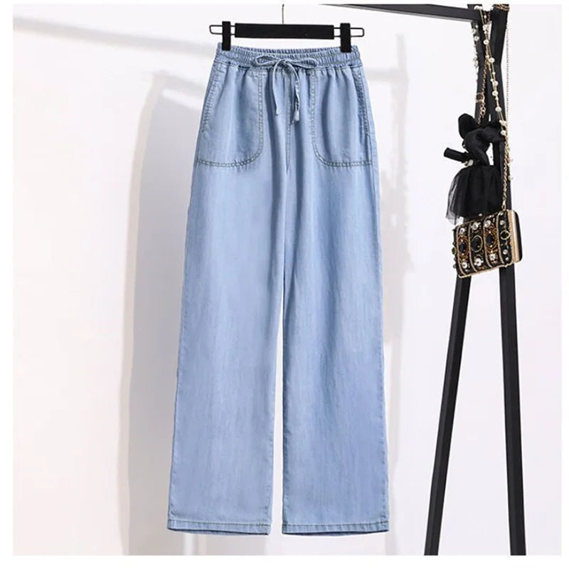 Casual Wide Leg Denim Jeans
