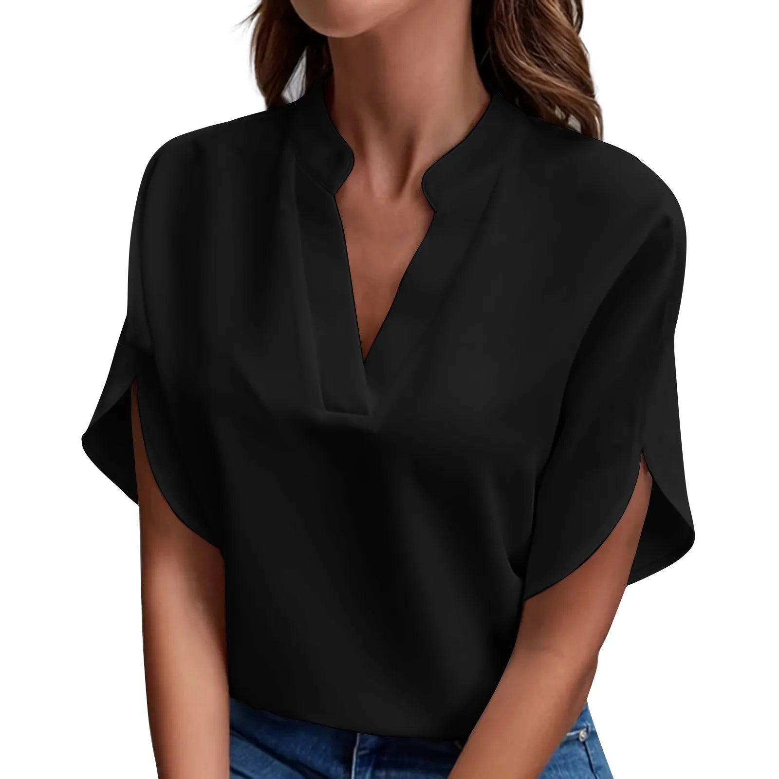 Elegant V-Neck Top