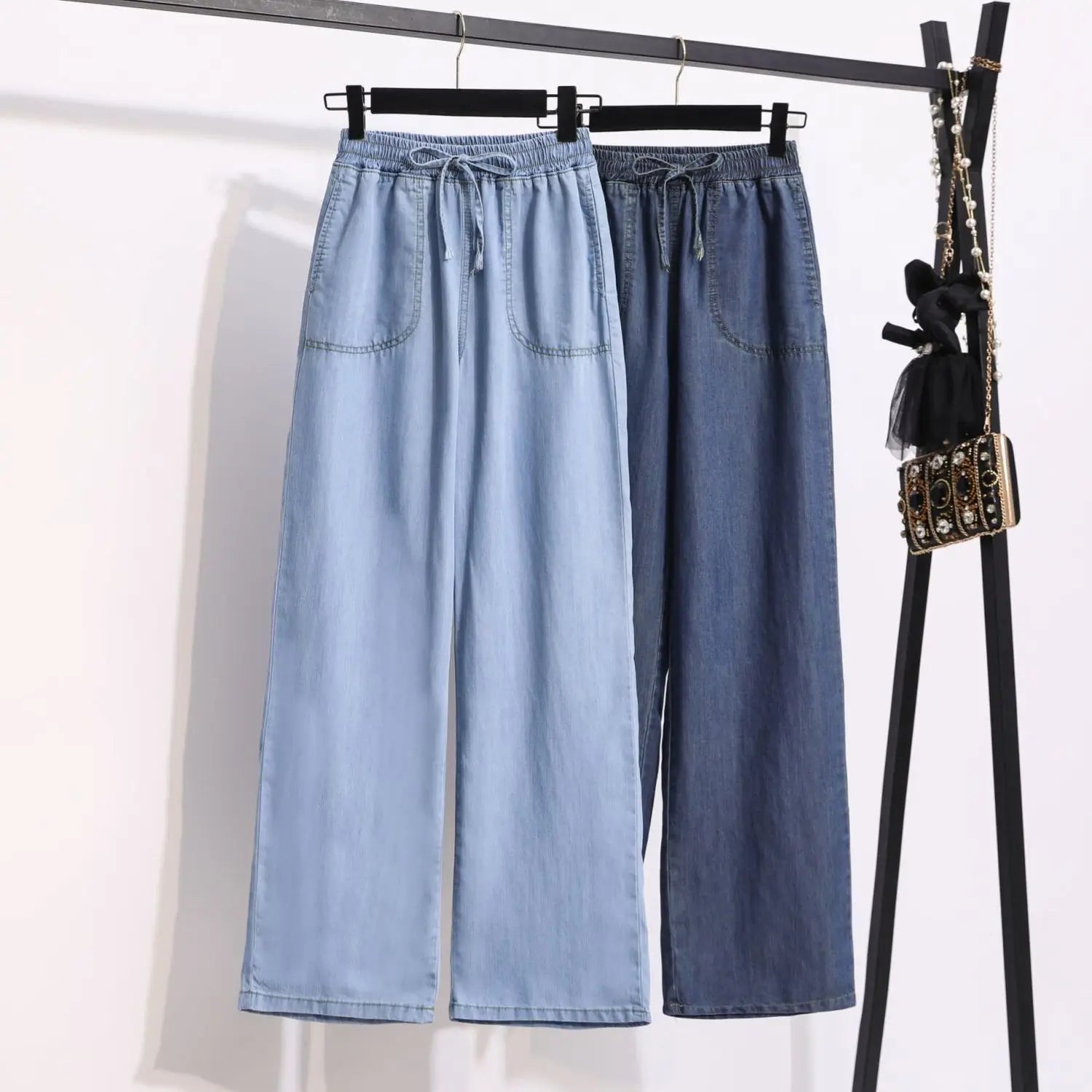 Casual Wide Leg Denim Jeans