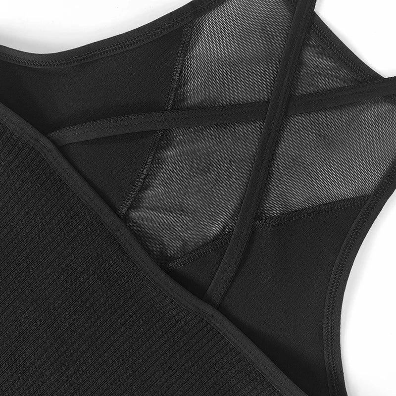 Wine/Black Ribbed Camisole Crop Top
