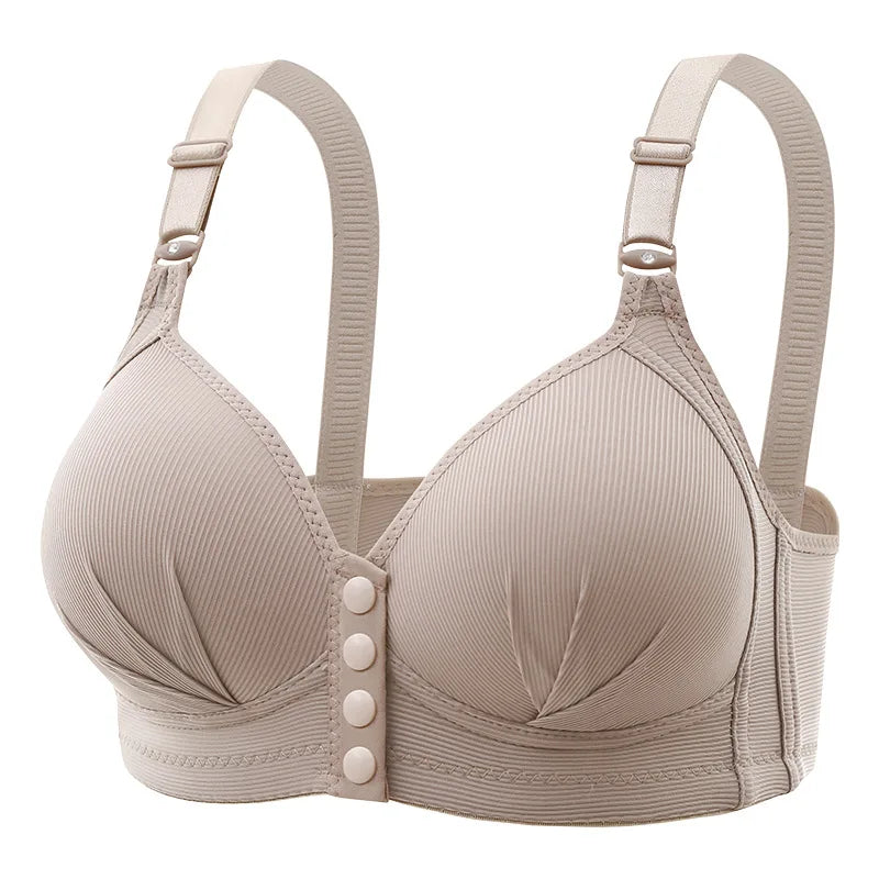 Plus-Size Front Buckle Push-Up Bra