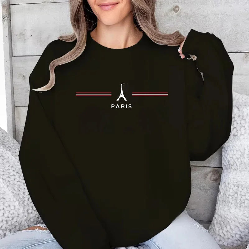 Women’s Printed O-Neck Sweatshirt