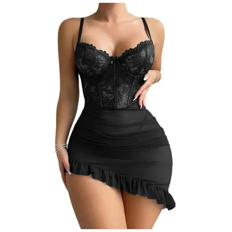 Transparent Underwire Fairy Lingerie Set