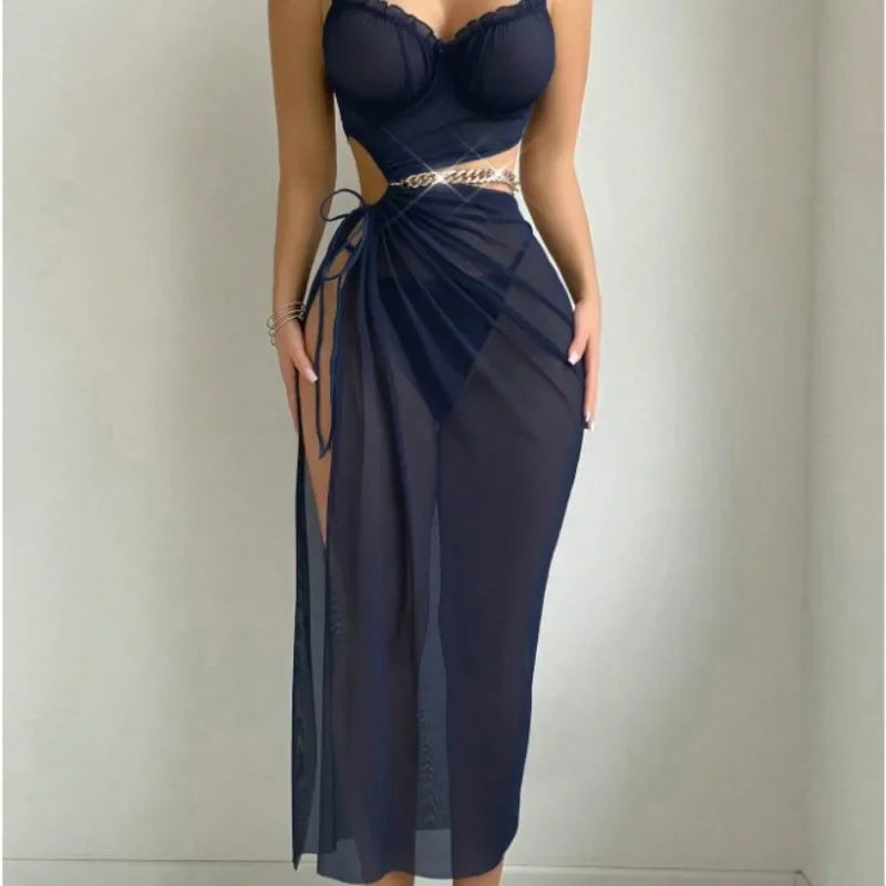 Elegant Two-Piece Off-Shoulder Dress