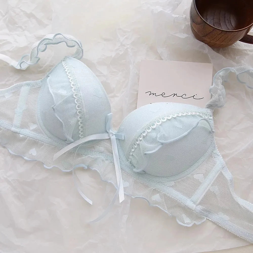 Strawberry Sweet Butterfly Knot Bra & Panty Set