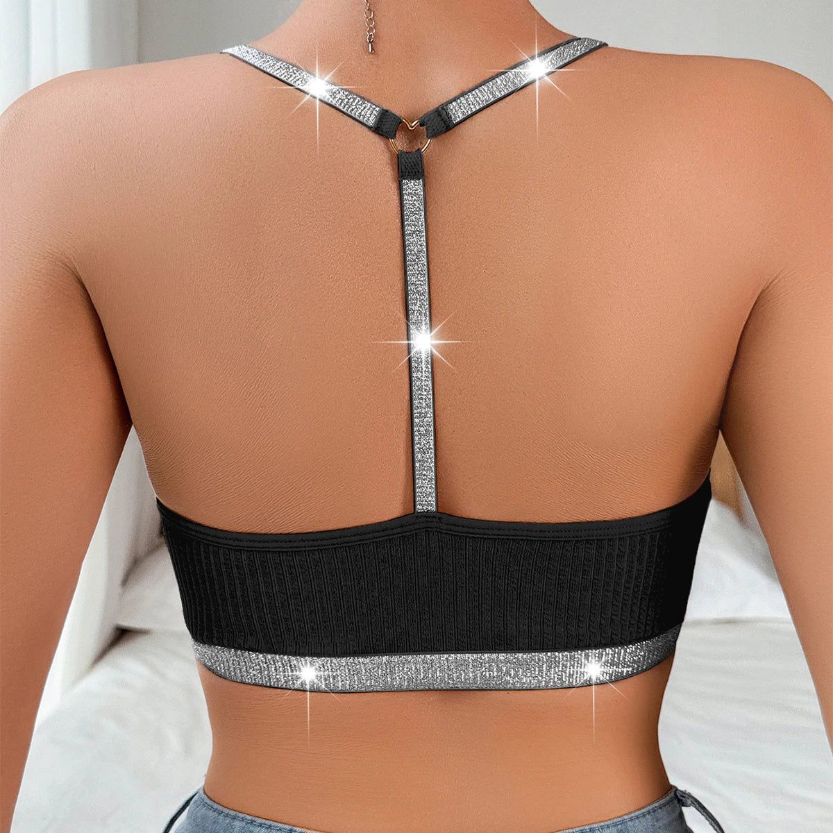 Crystal Edge Tank Top - Effortless Style