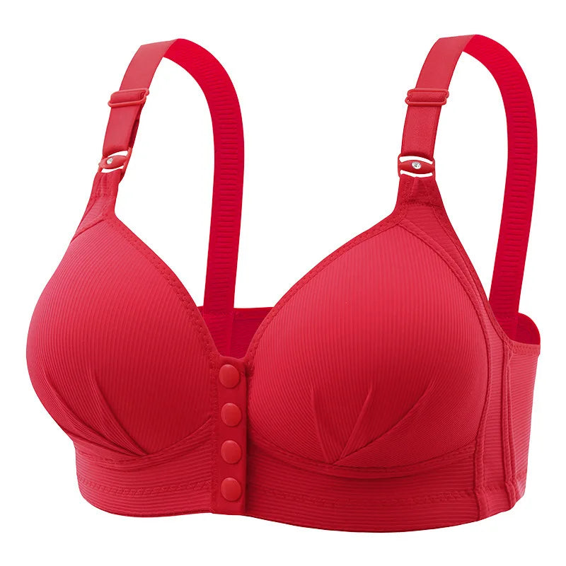 Plus-Size Front Buckle Push-Up Bra
