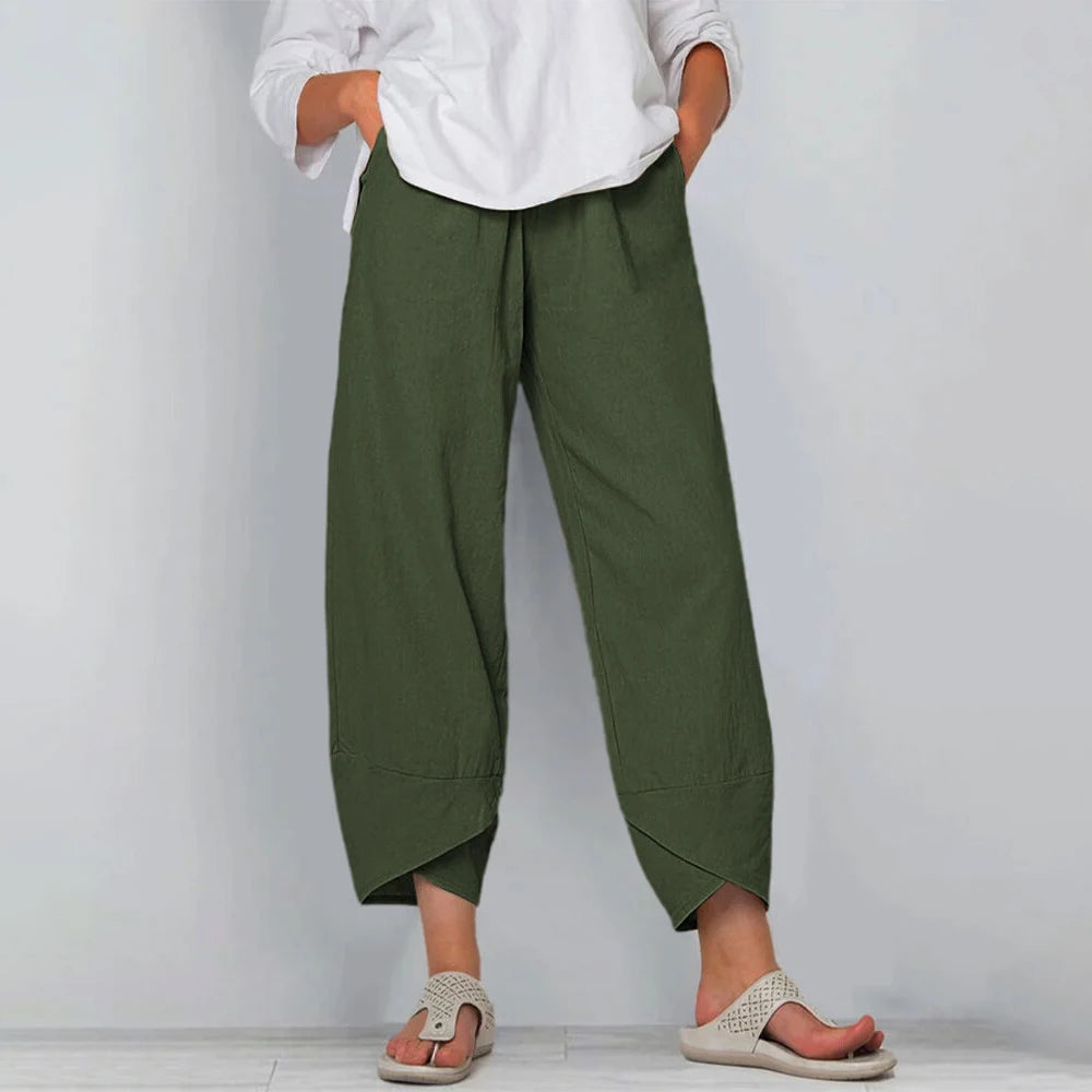 Breeze Cotton Linen Harem Pants