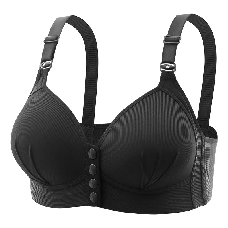 Plus-Size Front Buckle Push-Up Bra