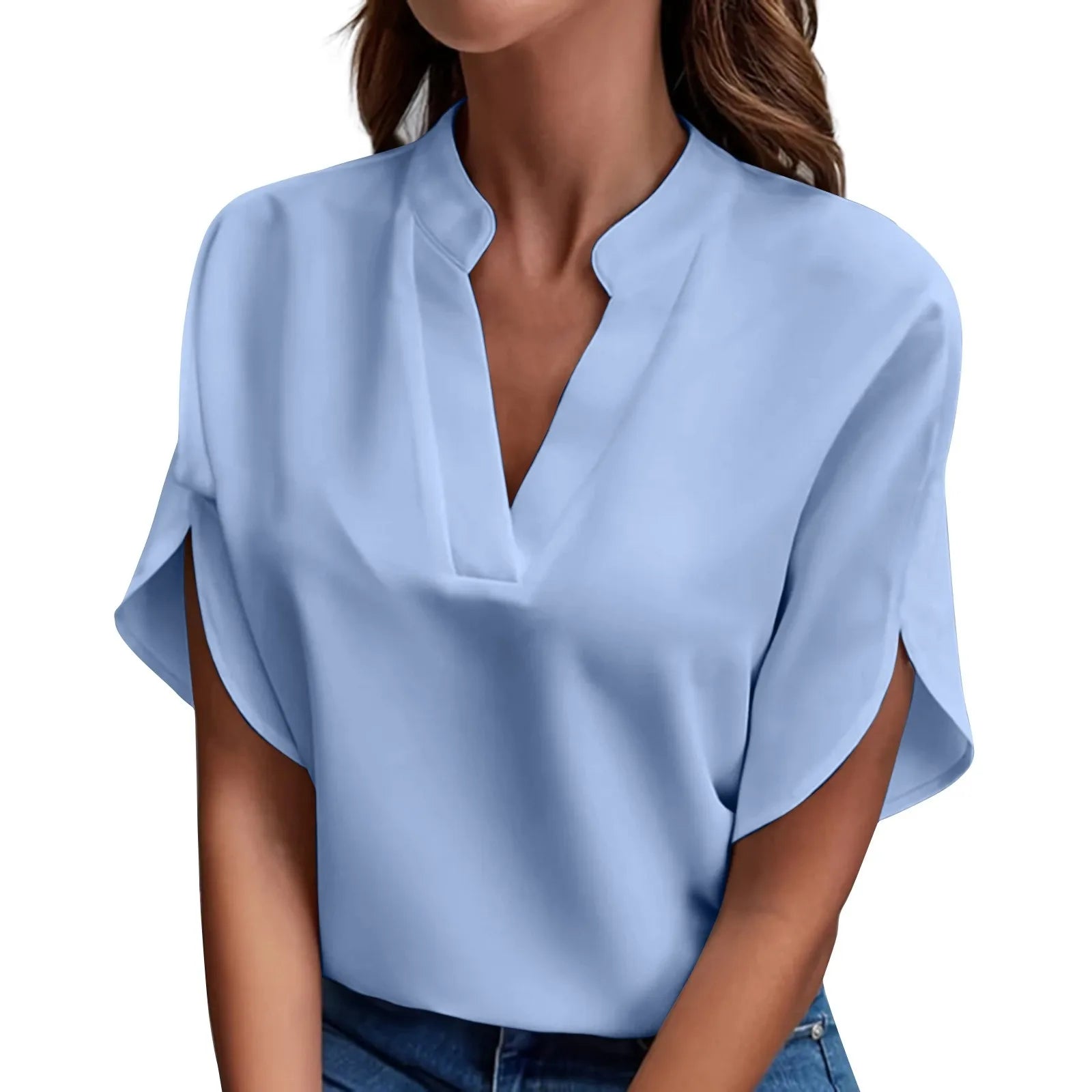 Elegant V-Neck Top