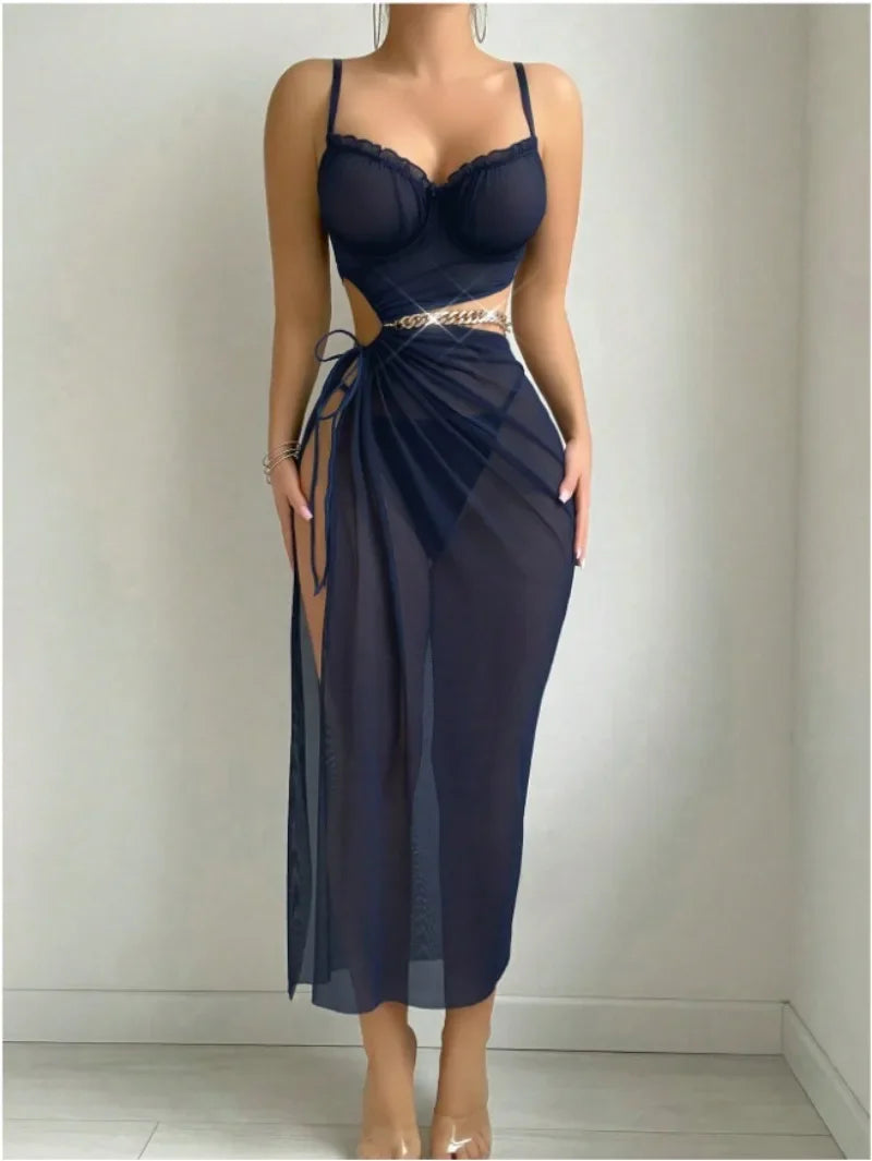 Elegant Two-Piece Off-Shoulder Dress