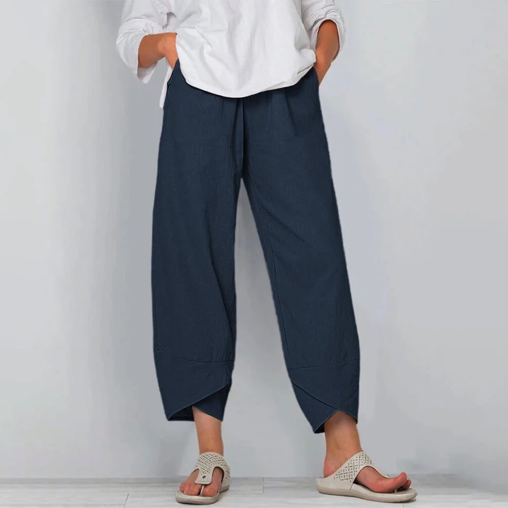 Breeze Cotton Linen Harem Pants