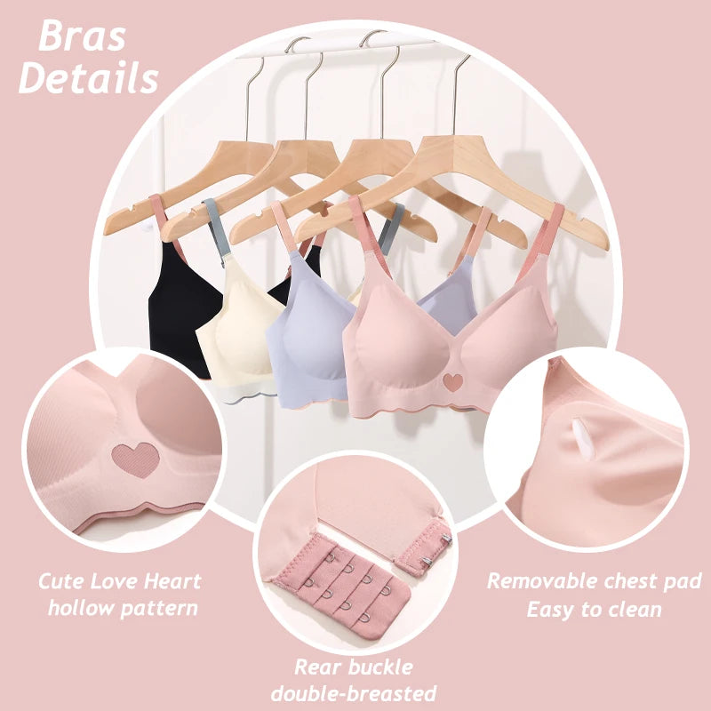 Seamless Ice Silk Lingerie Set